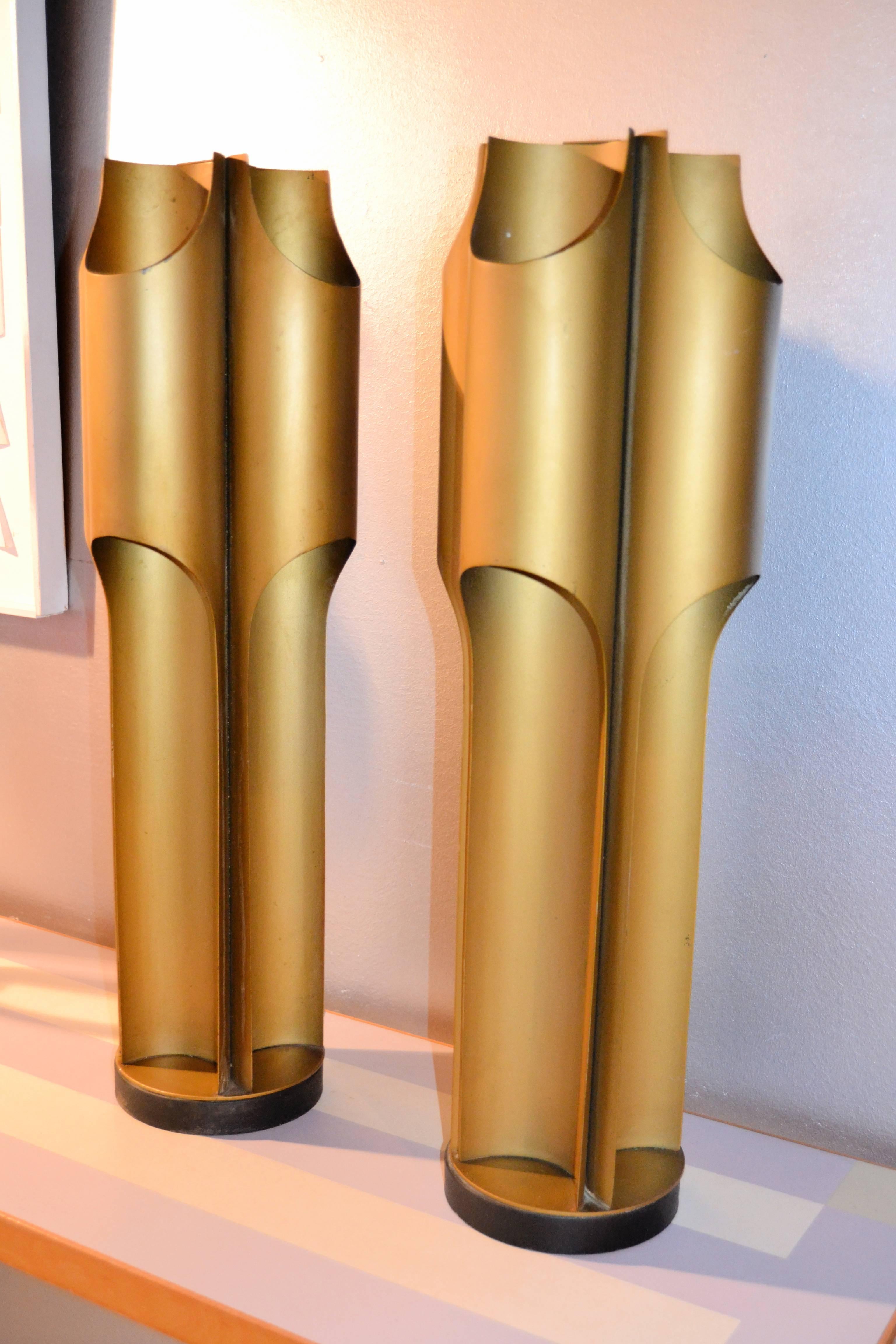 Leather 1970S Maison Charles Lamps
