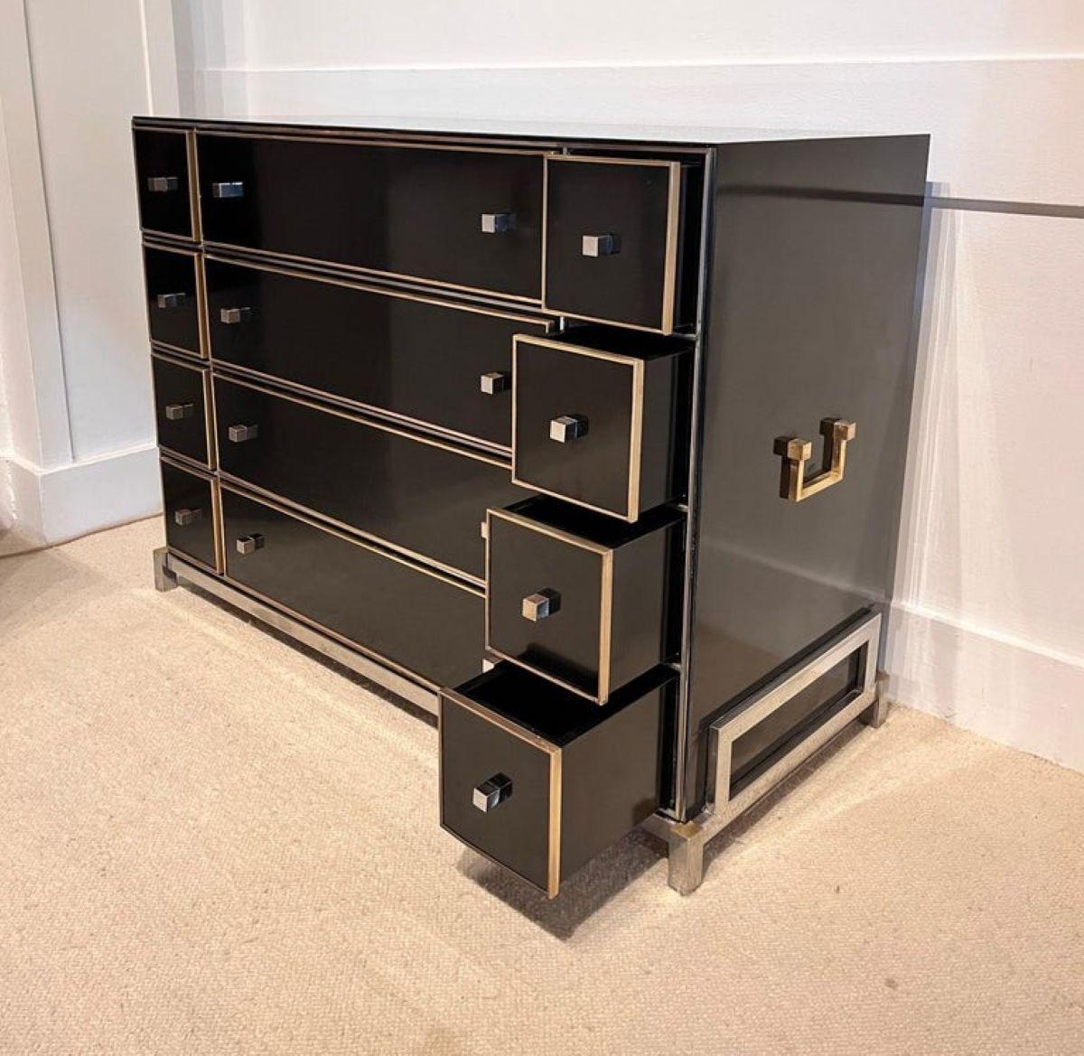 Petto nero Di Michel Pigneres , Francia 1970 In condizioni buone in vendita a Saint-Ouen, FR