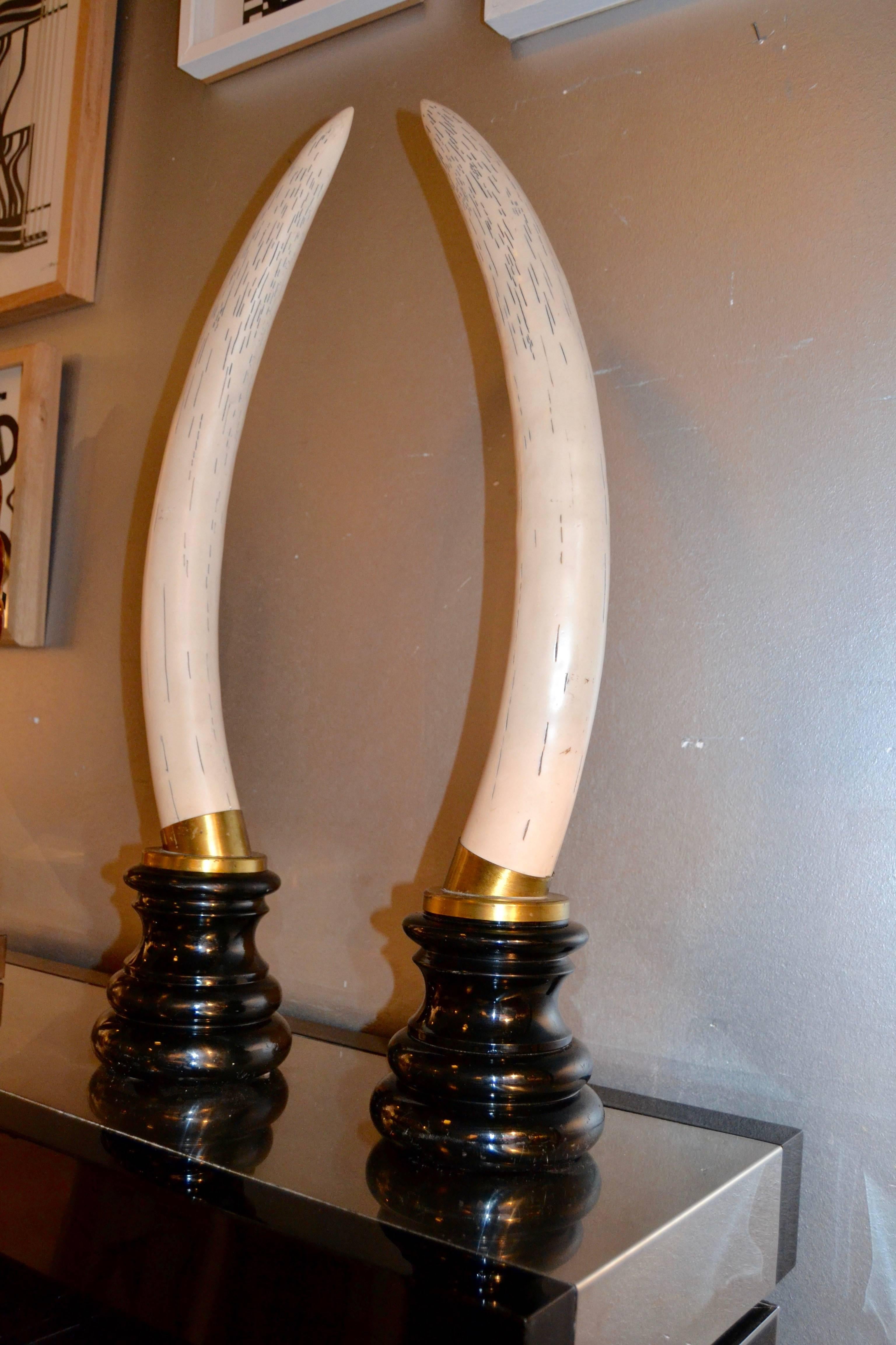 faux elephant tusks for sale