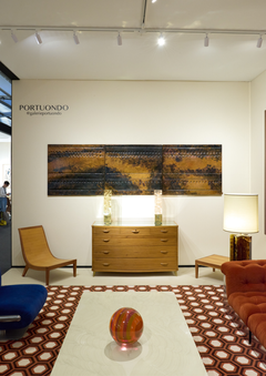 Pierre Sabatier - Acid-Treated Hammered Copper Horizontal Wall Panel, France