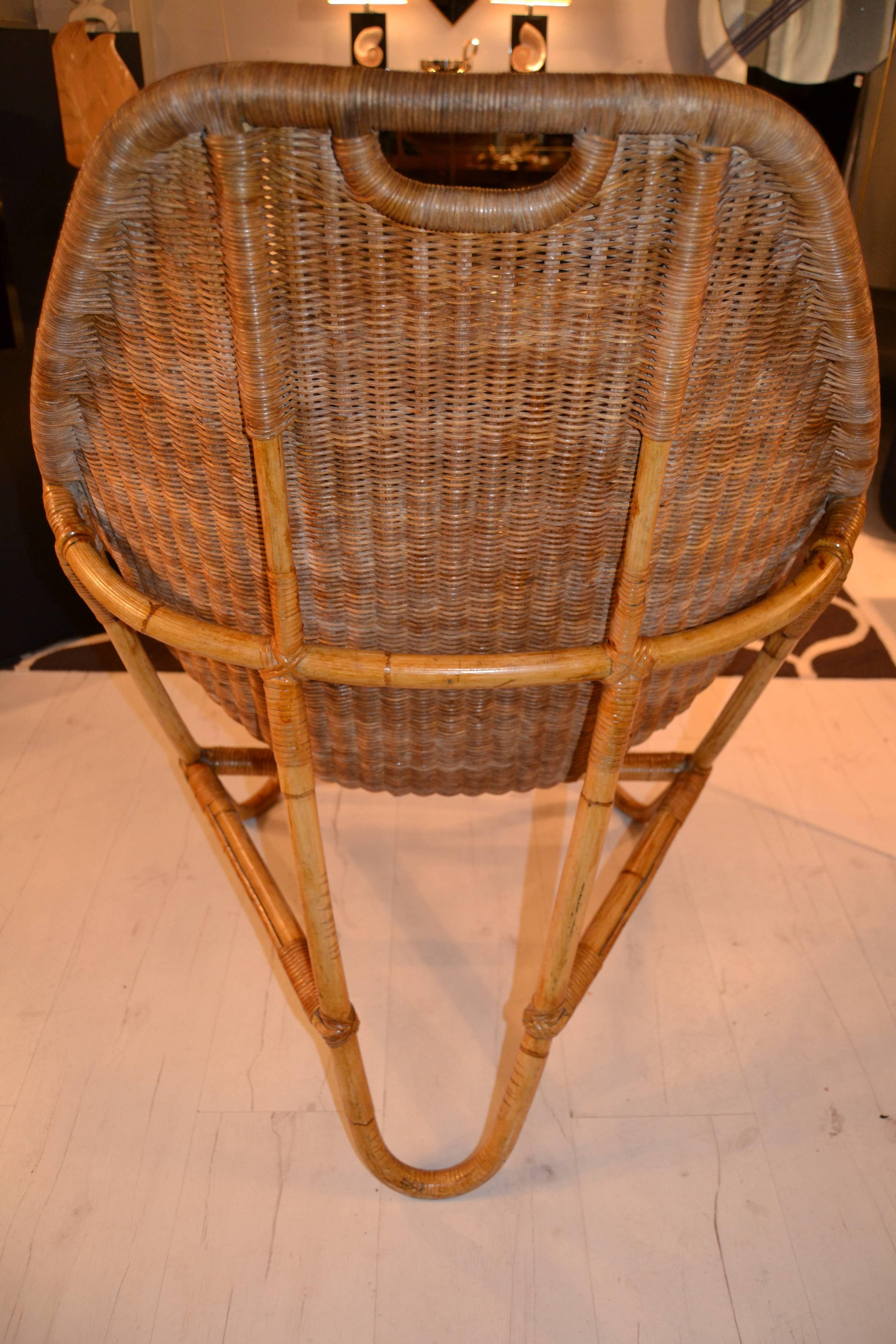 bamboo rattan chair