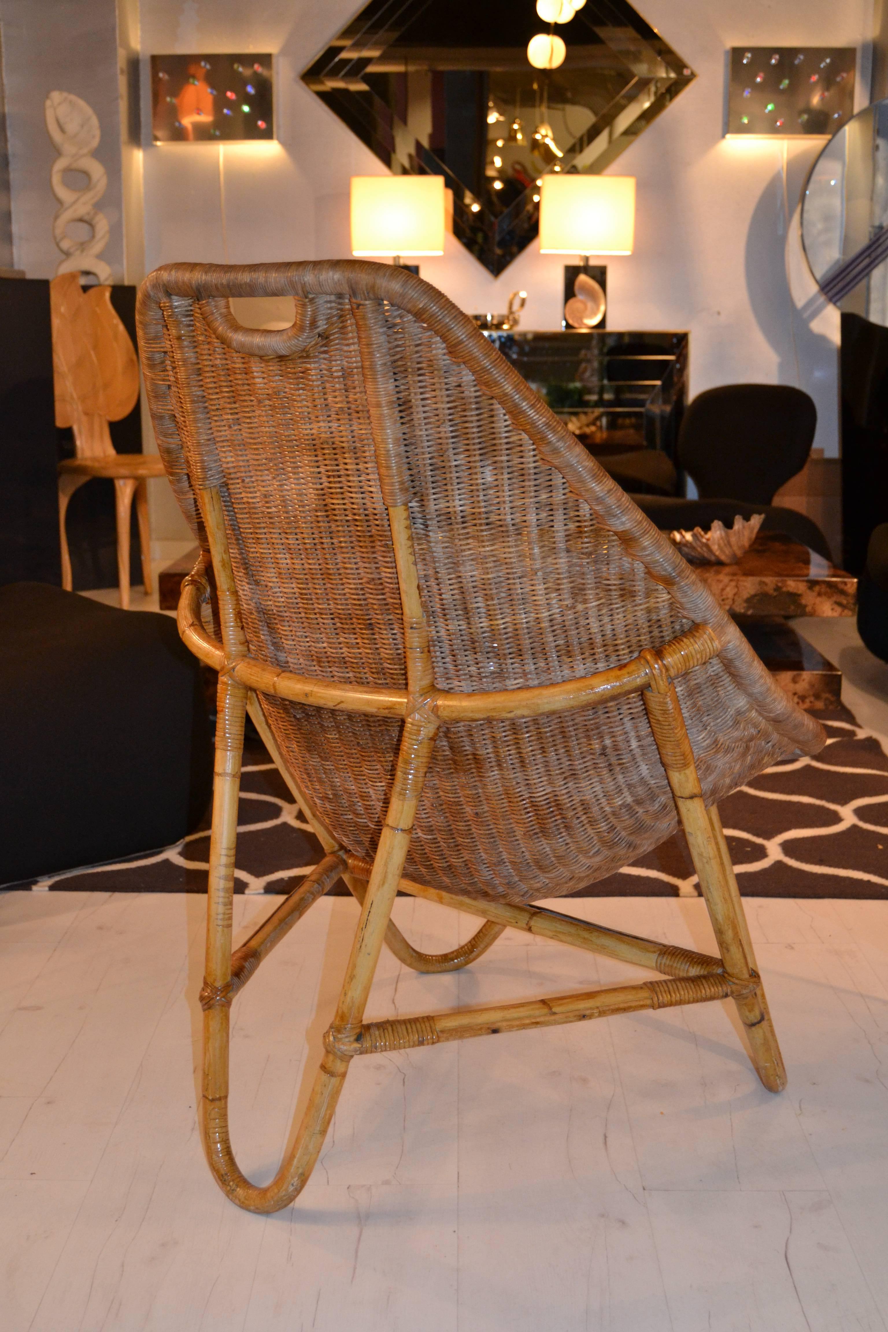 rattan circle chair