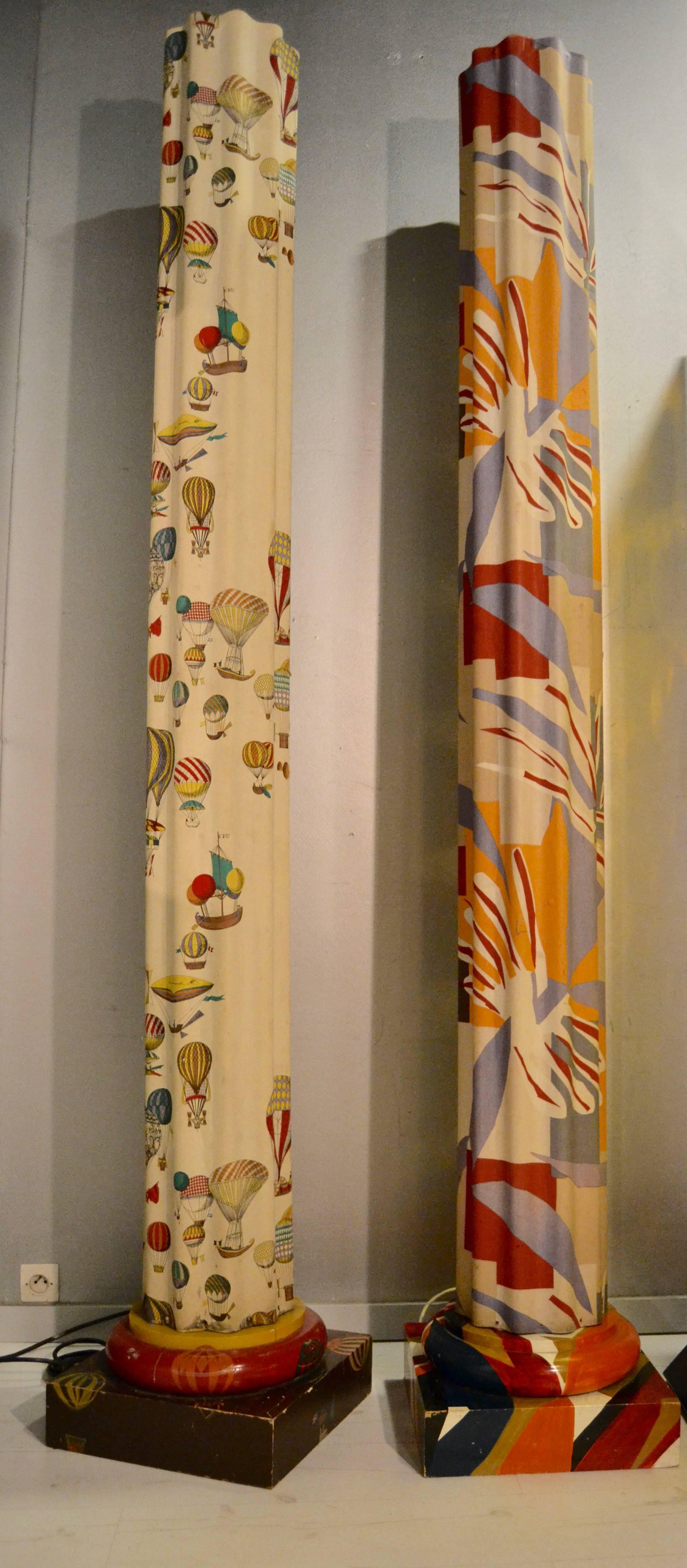 1960s Large Fiber Columns By Matisse 3