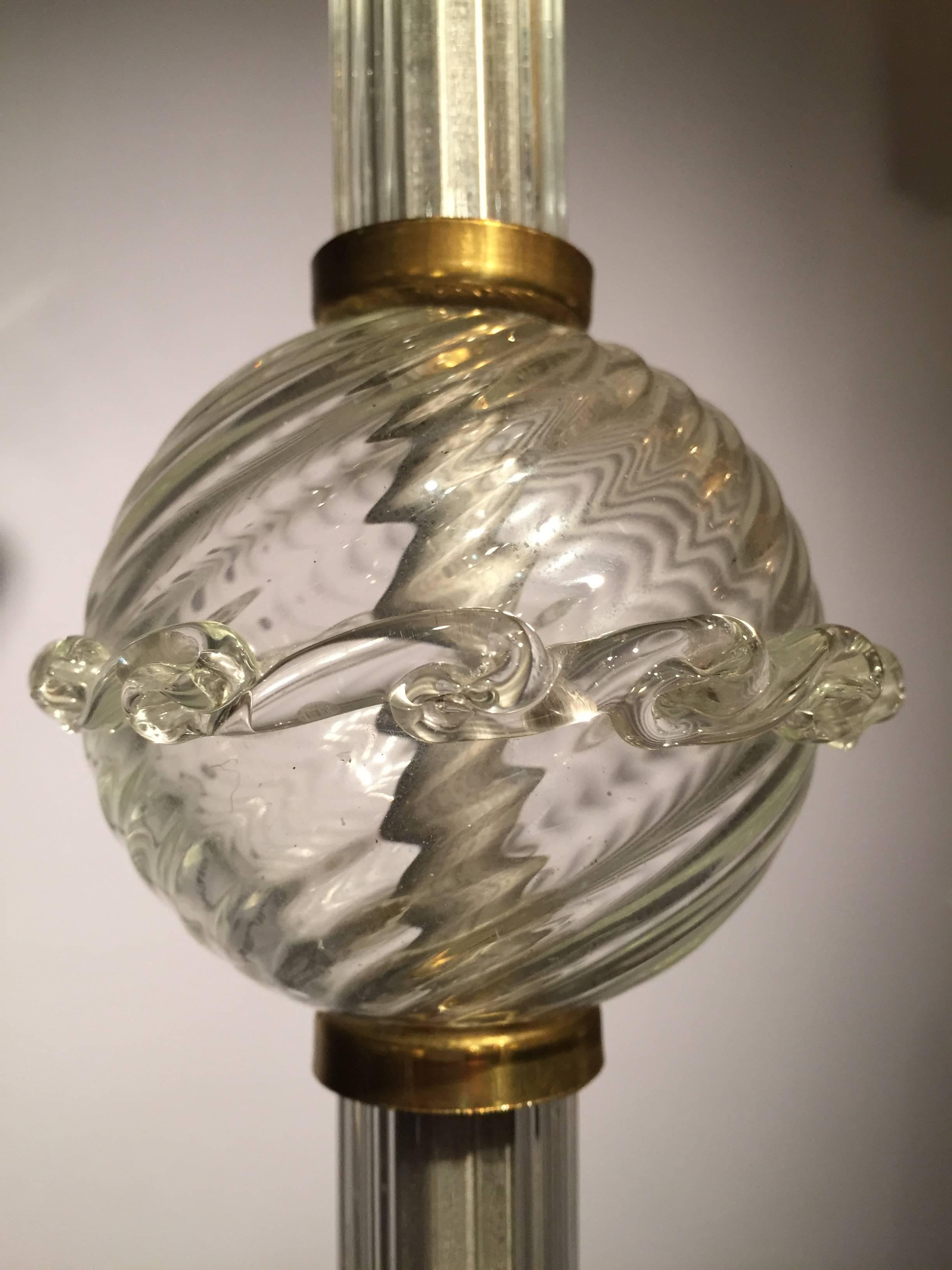 Seguso Murano Glass Chandelier For Sale 3