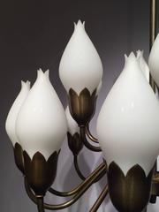 Fog and Morup Opaline Glass Chandelier