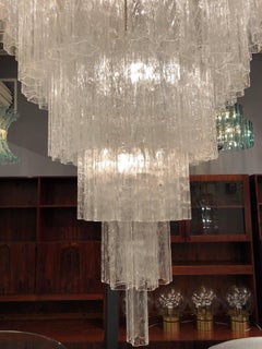 Spectacular Venini Murano Chandelier by Toni Zuccheri