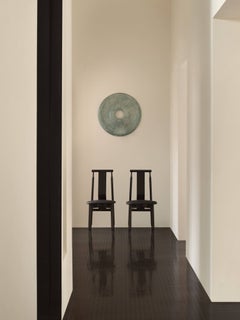 Silla de comedor de cuero «Lierna», diseñada por Achille Pier Giacomo Castiglioni para Meritalia