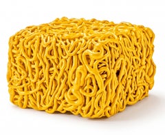 Meritalia Senzafine Indoor Outdoor Ottoman / Pouf by Gaetano Pesce - Yellow