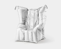 Meritalia Shadow Sculptural Armchair by Gaetano Pesce - White