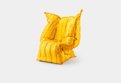 Sillón escultural «Shadow Mini» de Meritalia para niños, diseñado por Gaetano Pesce - Amarillo