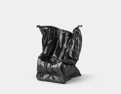 Sillón escultural «Shadow Mini» de Meritalia para niños, diseñado por Gaetano Pesce - Negro