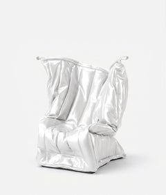 Sillón escultural «Shadow Mini» de Meritalia para niños, diseñado por Gaetano Pesce - Blanco