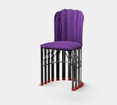 Meritalia "La Pagnottina" Accent & Dining Chair by Gaetano Pesce Purple