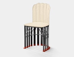 Chaise d'appoint et de salle à manger « La Pagnottina » de Meritalia, conçue par Gaetano Pesce - Blanche