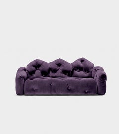 Gaetano Pesce for Meritalia "Sofà Michetta 280" Italian Sculptural Sofa - Purple