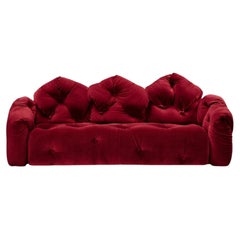 Gaetano Pesce for Meritalia "Sofà Michetta 280" Italian Sculptural Sofa - Red