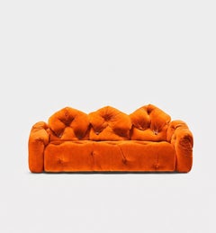 Gaetano Pesce for Meritalia "Sofà Michetta 280" Italian Sculptural Sofa - Orange