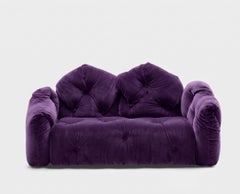 Gaetano Pesce for Meritalia "Sofà Michetta 210" Italian Sculptural Sofa - Purple