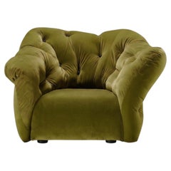 Gaetano Pesce for Meritalia "Nubola" Luxury Armchair in Sage Velvet, Italy