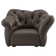 Gaetano Pesce for Meritalia "Nubola" Luxury Armchair in Brown Leather, Italy