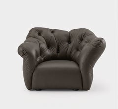 Sillón de lujo «Nubola» de Gaetano Pesce para Meritalia, en piel marrón, Italia
