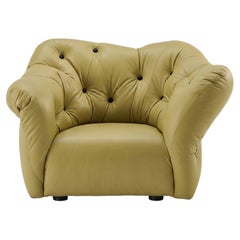 Gaetano Pesce for Meritalia "Nubola" Luxury Armchair in Taupe Leather, Italy