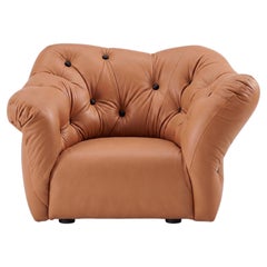 Gaetano Pesce for Meritalia "Nubola" Luxury Armchair in Terracotta Leather Italy