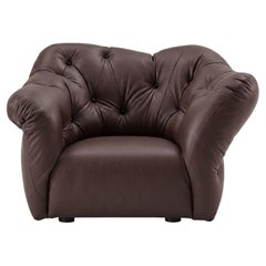 Gaetano Pesce for Meritalia "Nubola" Luxury Armchair in Wine Leather, Italy