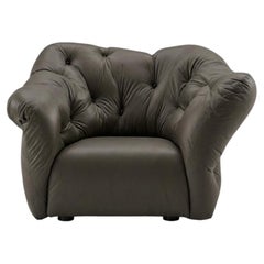 Gaetano Pesce for Meritalia "Nubola" Luxury Armchair in Brown Leather Italy