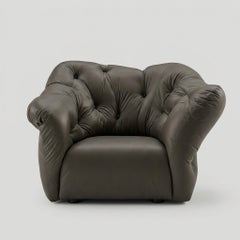 Gaetano Pesce for Meritalia "Nubola" Luxury Armchair in Brown Leather Italy