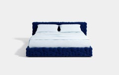Luxury Italian Double Bed - Gaetano Pesce for Meritalia La Michetta Bed 214 Navy