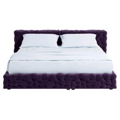 Luxury Italian Double Bed-Gaetano Pesce for Meritalia La Michetta Bed 214 Purple