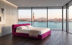 Luxury Italian Double Bed - Gaetano Pesce for Meritalia La Michetta Bed 214 Pink