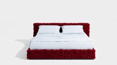 Luxury Italian Double Bed Gaetano Pesce for Meritalia La Michetta Bed 214 Red