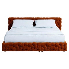 Luxury Italian Double Bed Gaetano Pesce for Meritalia La Michetta Bed 214 Ochre