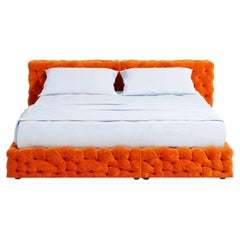 Luxury Italian Double Bed Gaetano Pesce for Meritalia La Michetta Bed 214 Orange