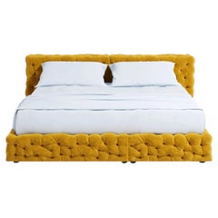Luxury Italian Double Bed Gaetano Pesce for Meritalia La Michetta Bed 214 Yellow