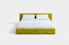 Luxury Italian Double Bed-Gaetano Pesce for Meritalia La Michetta Bed 214 Lime