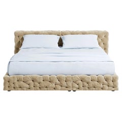 Luxury Italian Double Bed Gaetano Pesce Meritalia La Michetta Bed 214 Hazelnut