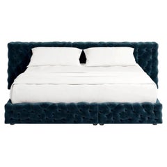 Luxury Italian Double Bed - Gaetano Pesce for Meritalia La Michetta Bed 251 Navy