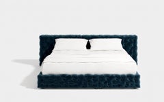 Luxury Italian Double Bed - Gaetano Pesce for Meritalia La Michetta Bed 251 Navy