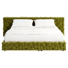 Luxury Italian Double Bed - Gaetano Pesce for Meritalia La Michetta Bed 251 Sage