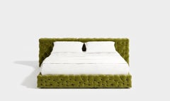 Luxury Italian Double Bed - Gaetano Pesce for Meritalia La Michetta Bed 251 Sage