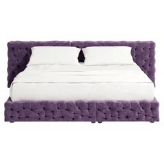 Luxury Italian Double Bed Gaetano Pesce for Meritalia La Michetta Bed 251 Purple