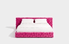 Luxury Italian Double Bed Gaetano Pesce for Meritalia La Michetta Bed 251 - Pink
