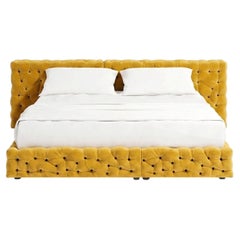 Luxury Italian Double Bed Gaetano Pesce for Meritalia La Michetta Bed 251 Yellow