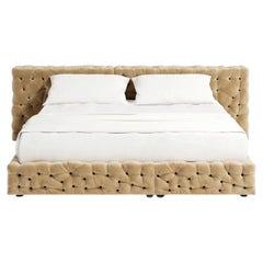 Luxury Double Bed Gaetano Pesce for Meritalia La Michetta Bed 251 Hazelnut