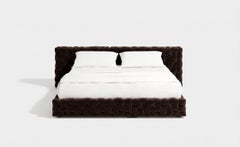 Luxury Italian Double Bed Gaetano Pesce for Meritalia La Michetta Bed 251 Brown