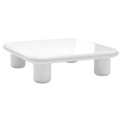Mogg Bilbao Coffee Table 120×120cm 47.2x47.2 in – Glossy White – Dainelli Studio