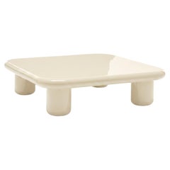 Mogg Bilbao Coffee Table 120×120cm 47.2x47.2 in – Glossy Pearl – Dainelli Studio